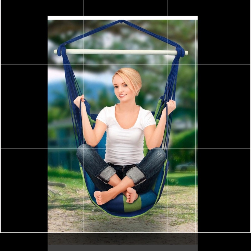 Hanging rope hammock chair  seat